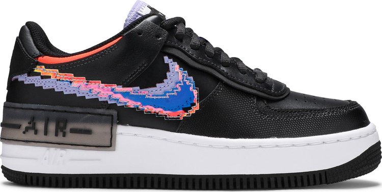 Nike Air Force 1 Shadow SE 'Pixel Swoosh - Off Noir