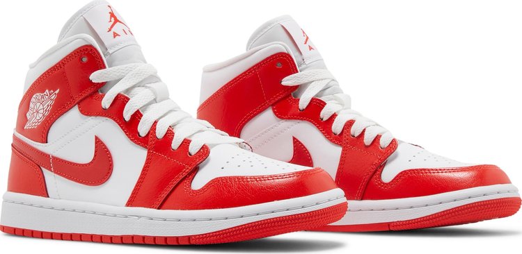 Nike Air Jordan 1 Mid 'Habanero Red'