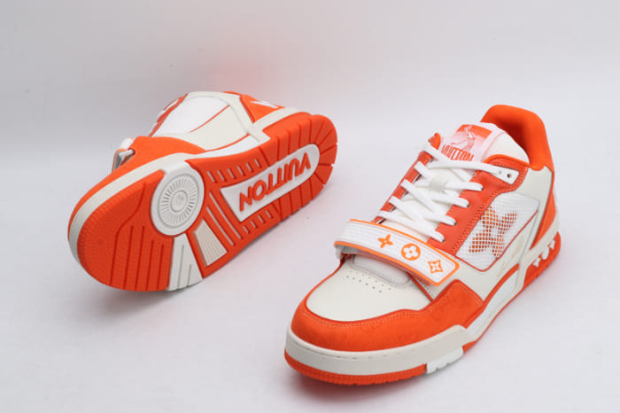 Louis Vuitton Trainer Monogram Denim Orange